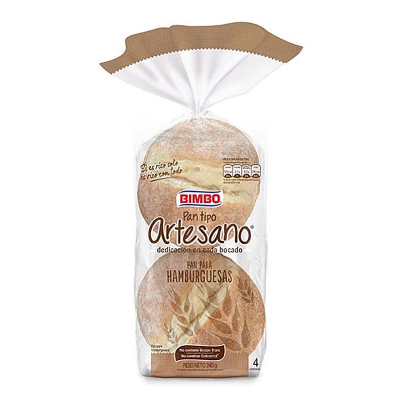 PAN P/HAMBURGUESA BIMBO x4U ARTESANO