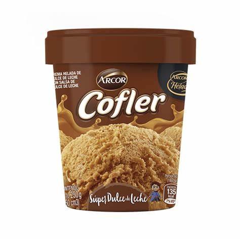 HELADO ARCOR GELATO COFLER x250gr DULCE DE LECHE