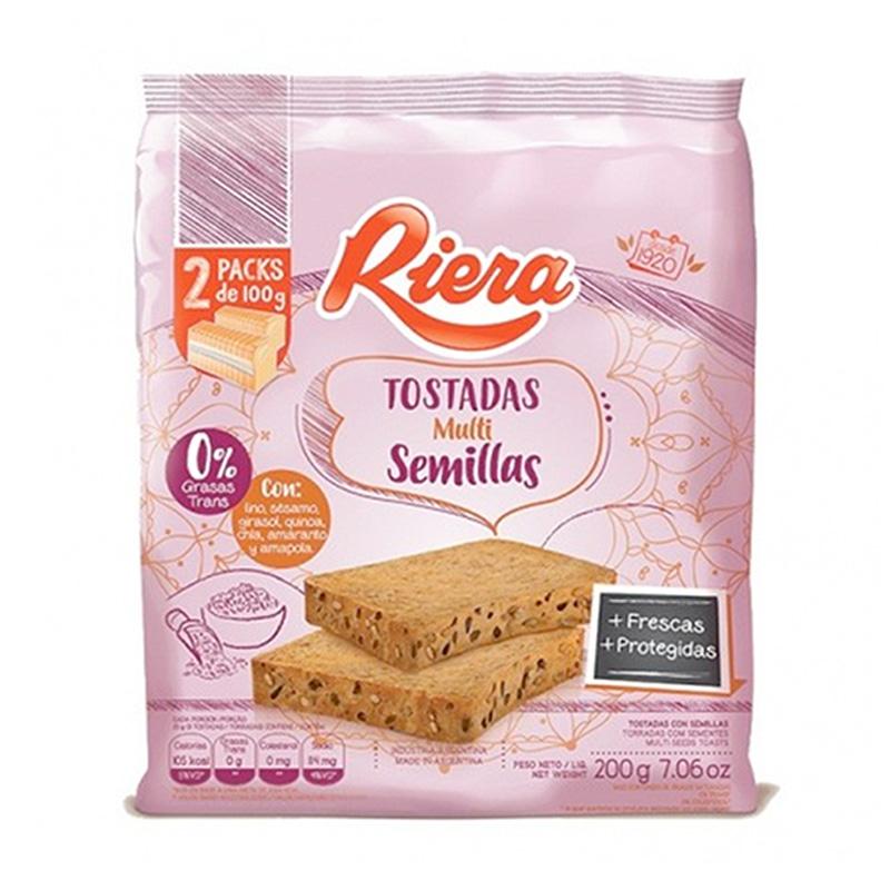 TOSTADAS RIERA x200gr MULTISEMILLAS