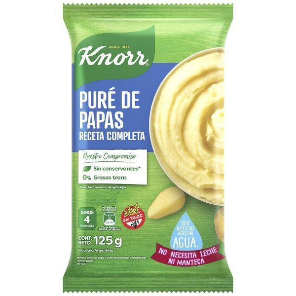 PURE DE PAPAS KNORR x125gr RECETA COMPLETA