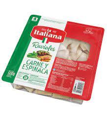 RAVIOLES LA ITALIANA x500gr CARNE/ESPINACA