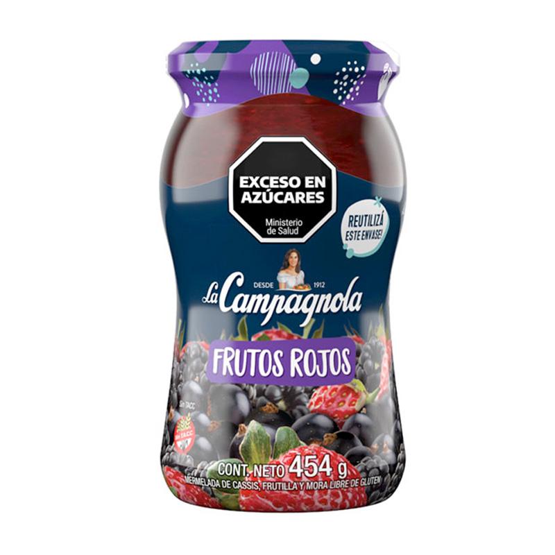MERMELADA LA CAMPAGNOLA x454gr FRUTOS ROJOS +FRUTA