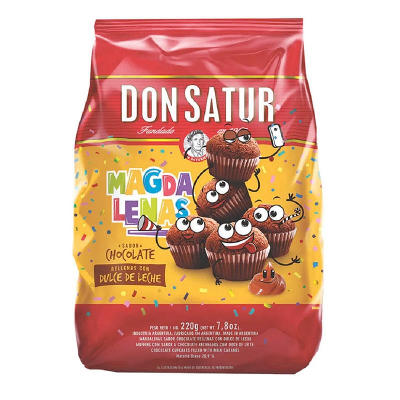 MAGDALENAS DON SATUR x220gr CHOCOLATE RELLENAS