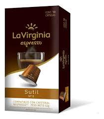 CAPSULAS CAFE LA VIRGINIA x10u SUTIL N?5