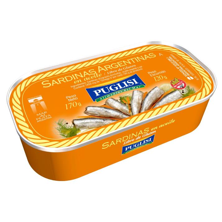 SARDINAS PUGLISI x170gr EN ACEITE