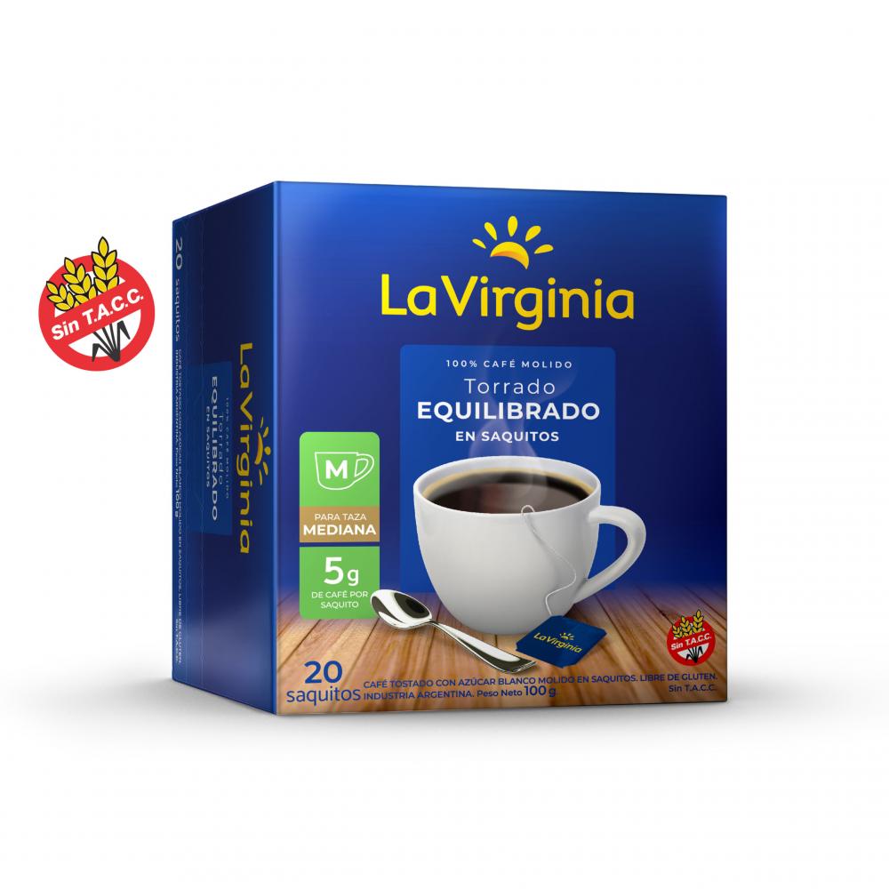 CAFE LA VIRGINIA x20 SAQUITOS x5gr CLASICO