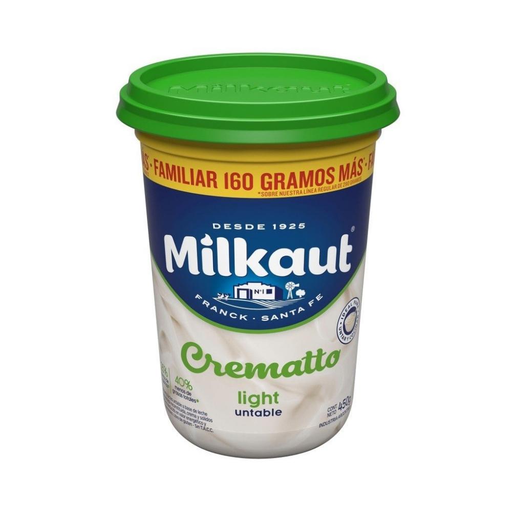 QUESO MILKAUT CREMATTO x445gr LIGHT