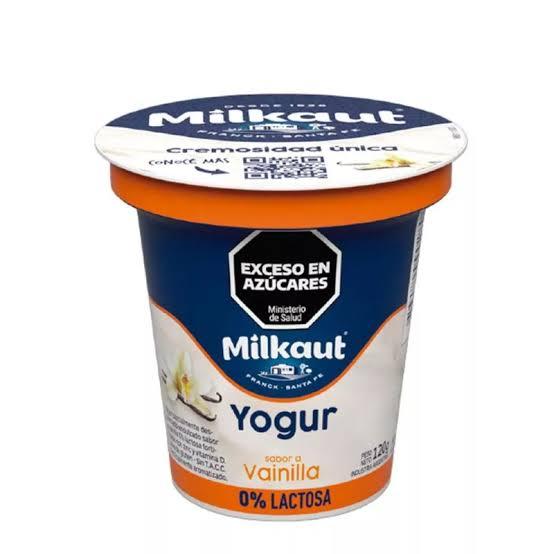 YOGUR MILKAUT x120gr DESLACTOSADO VAINILLA