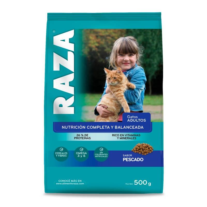 RAZA P/GATOS x500G PESCADO