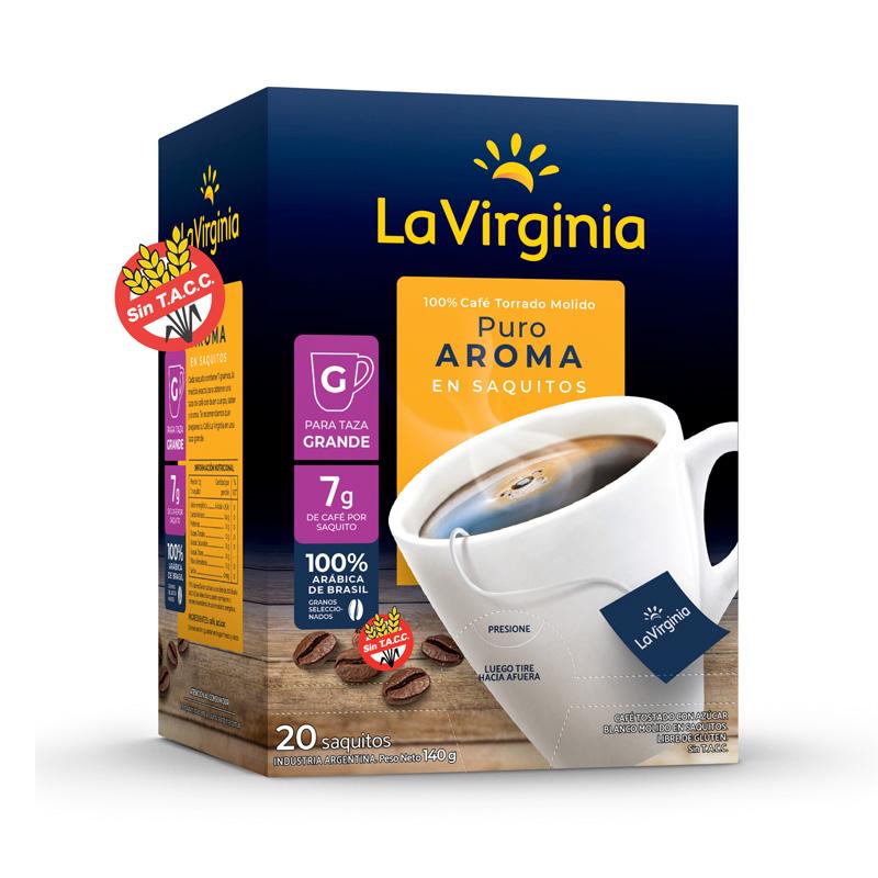 CAFE LA VIRGINIA x20 SAQUITOS x7gr PURO AROMA