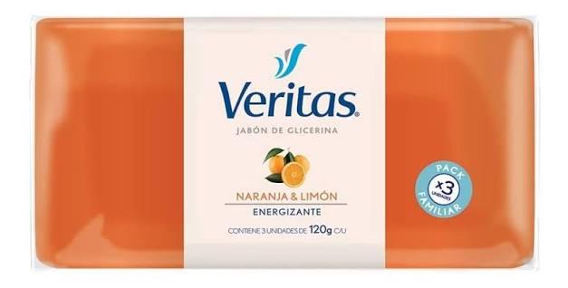 JABON VERITAS x3Ux120gr NARANJA & LIMON