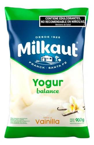 YOGUR MILKAUT x900gr SACHET DESCREMADO VAINILLA