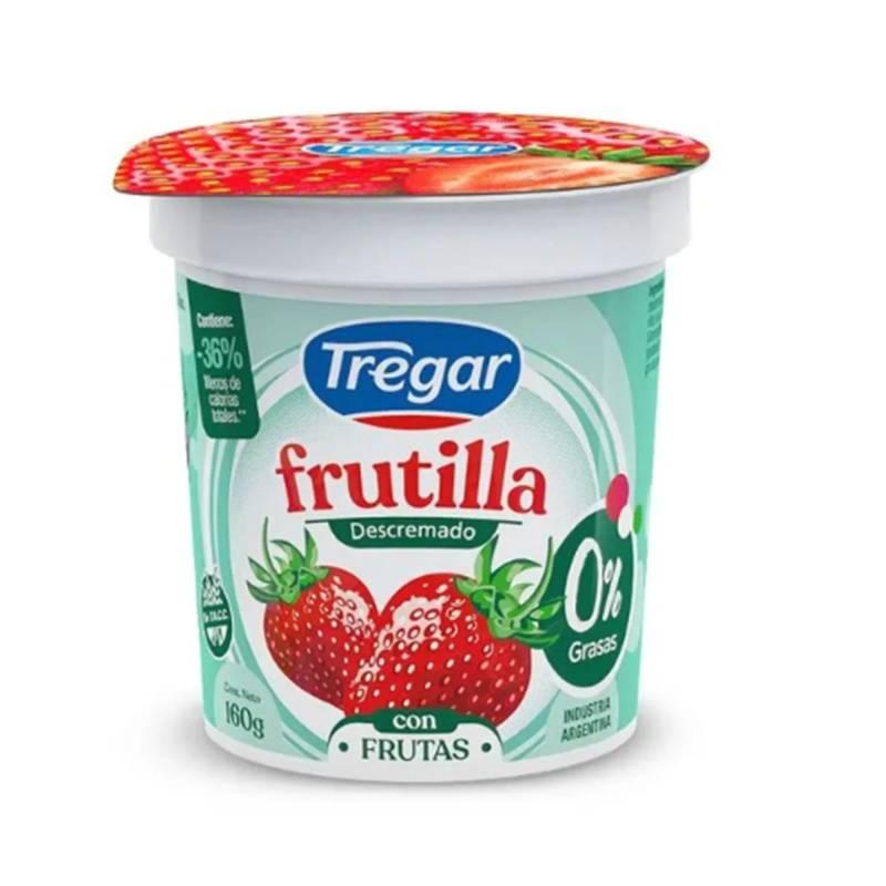 YOGUR TREGAR C/FRUTAS x160gr DESCREMADO FRUTILLA