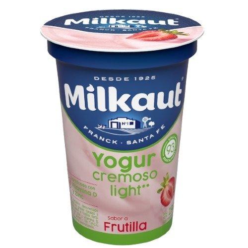 YOGUR MILKAUT BATIDO x190g DESCREMADO FRUTILLA