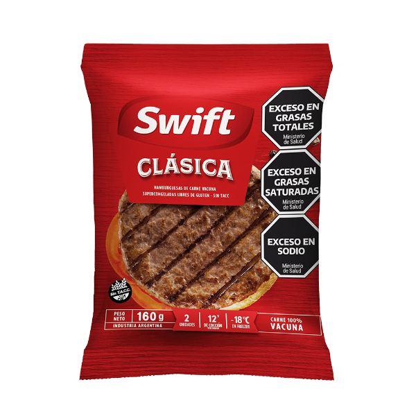 HAMBURGUESAS SWIFT CLASICA x2Ux80gr