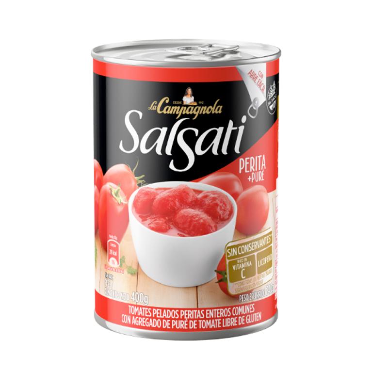 TOMATES ENTEROS CON PURE SALSATI x400gr