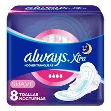 TOALLAS ALWAYS NOCTURNA SUAVE x8u C/A