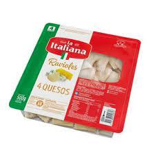 RAVIOLES LA ITALIANA x500gr CUATRO QUESOS
