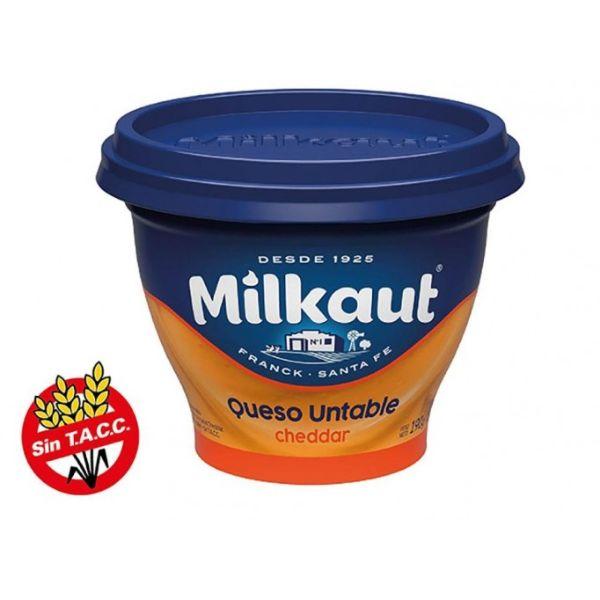 QUESO UNTABLE MILKAUT x190gr CHEDDAR